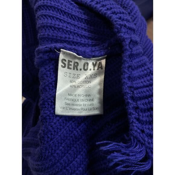 Retrofete 'Cropped' Blue Devin Sweater Size XXS - Picture 5 of 5